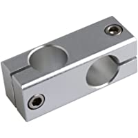 CNBTR Soporte de guía de sujeción de aleación de aluminio para 2 travesaños de 20 mm de diámetro con riel de movimiento…